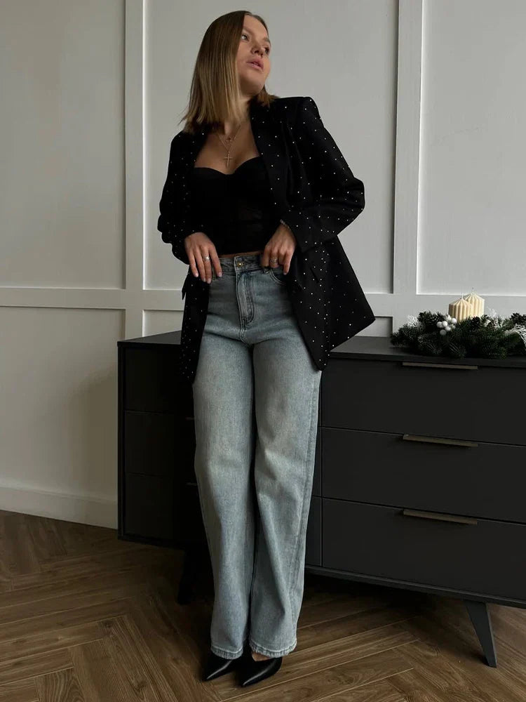 Isabella™ | Diamantfløyelsblazer